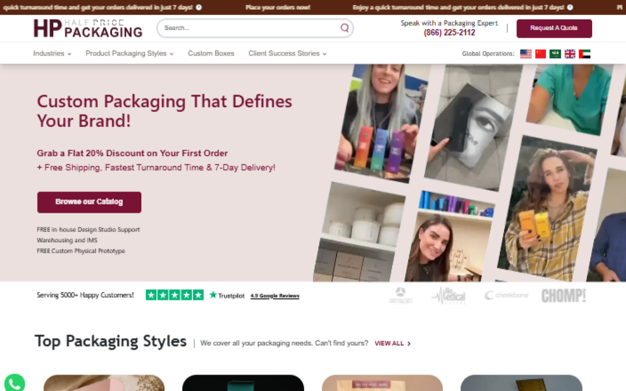 Half Price Packaging